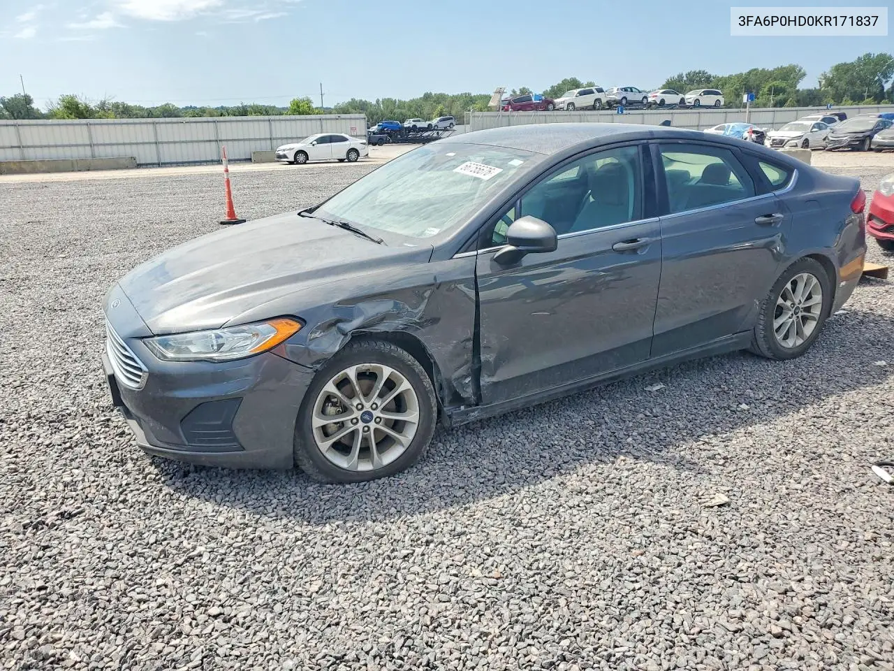 FORD FUSION 2019, VIN 3FA6P0HD0KR171837