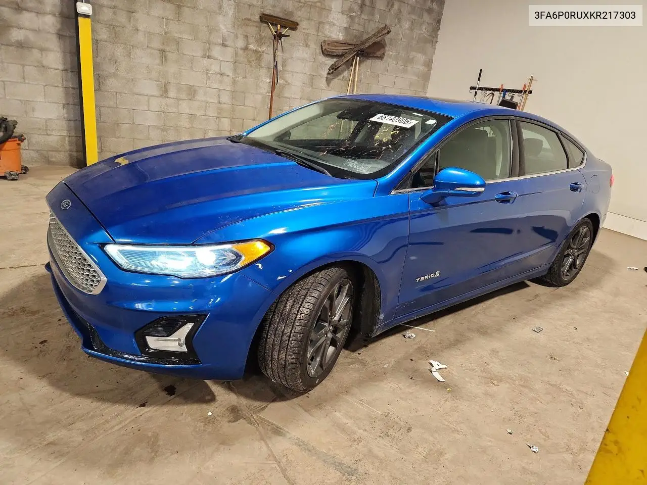 FORD FUSION 2019, VIN 3FA6P0RUXKR217303