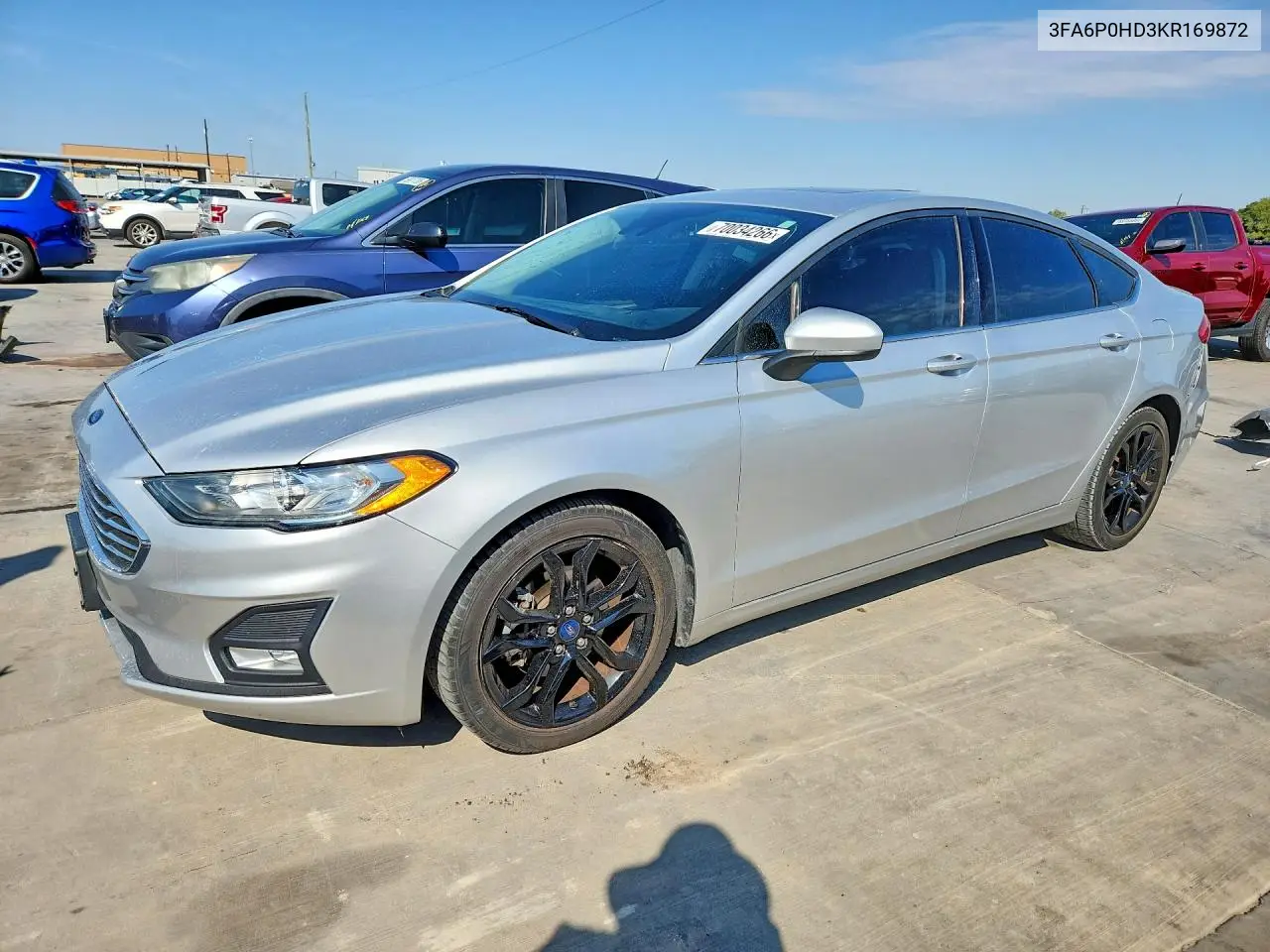 FORD FUSION 2019, VIN 3FA6P0HD3KR169872