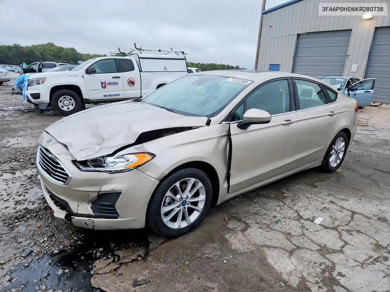 FORD FUSION 2019, VIN 3FA6P0HD6KR280738
