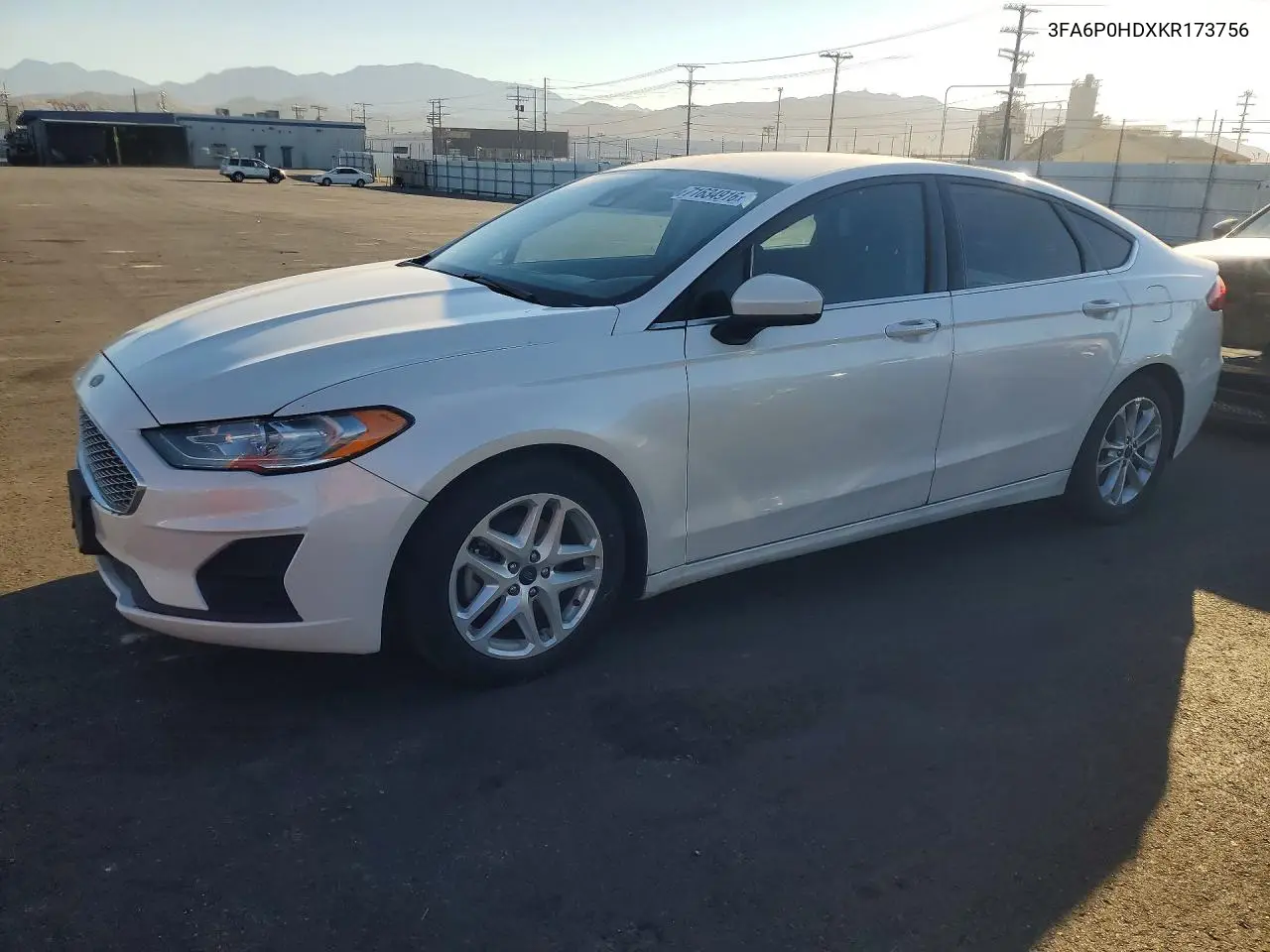 FORD FUSION 2019, VIN 3FA6P0HDXKR173756