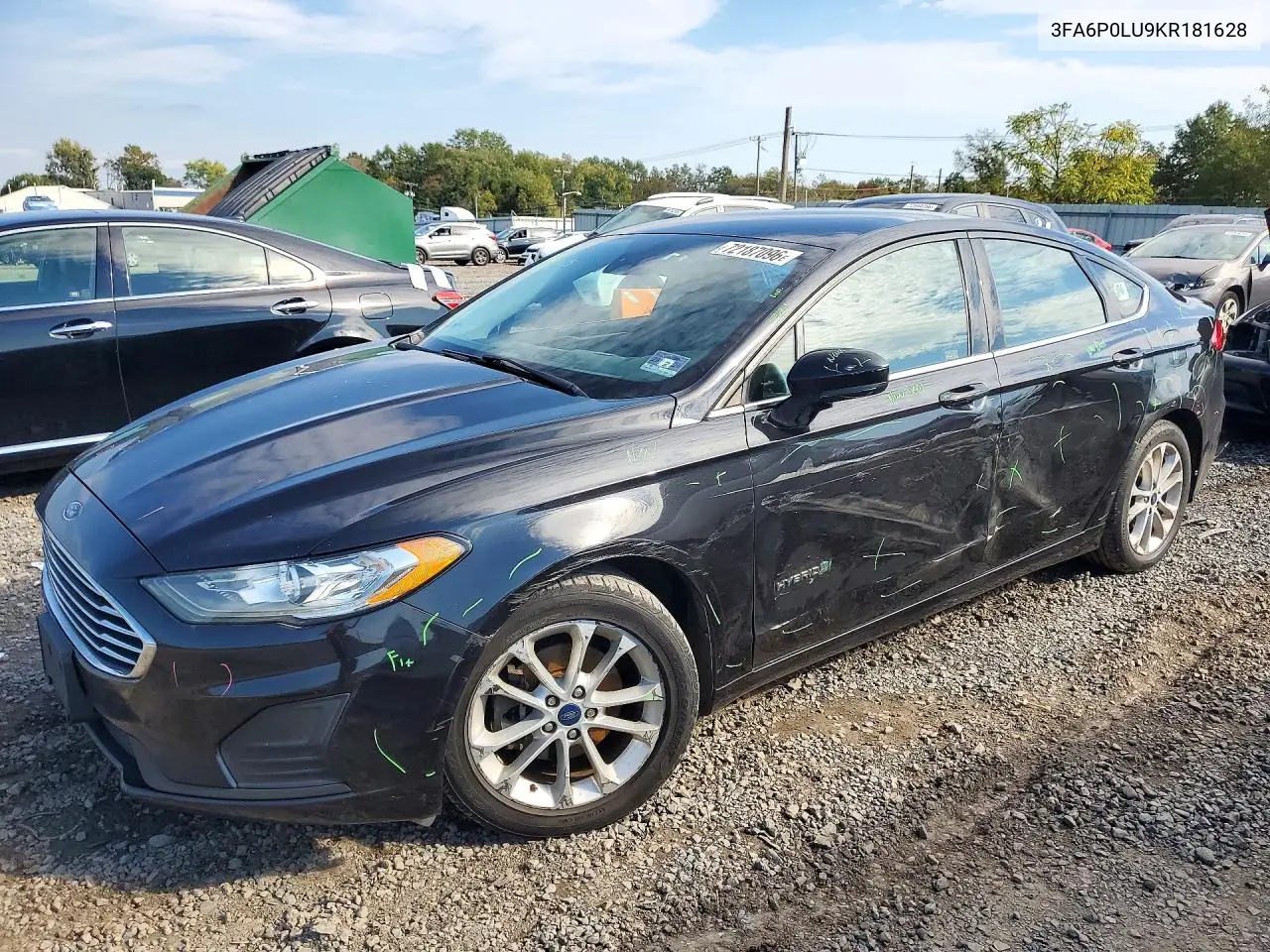 FORD FUSION 2019, VIN 3FA6P0LU9KR181628