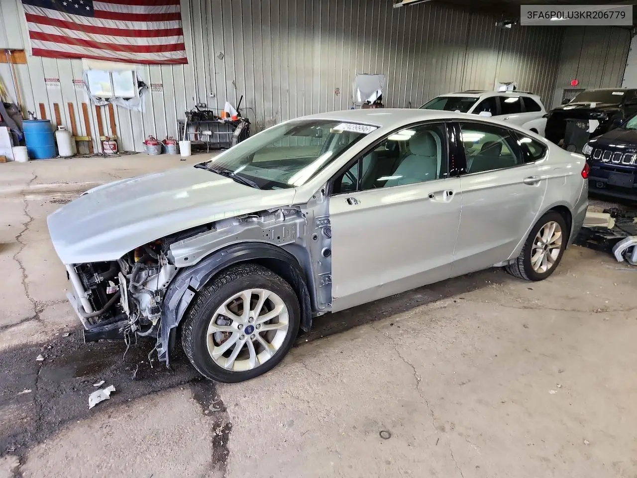 FORD FUSION 2019, VIN 3FA6P0LU3KR206779