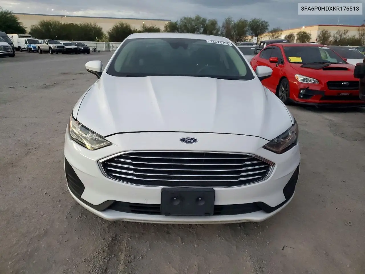 FORD FUSION 2019, VIN 3FA6P0HDXKR176513