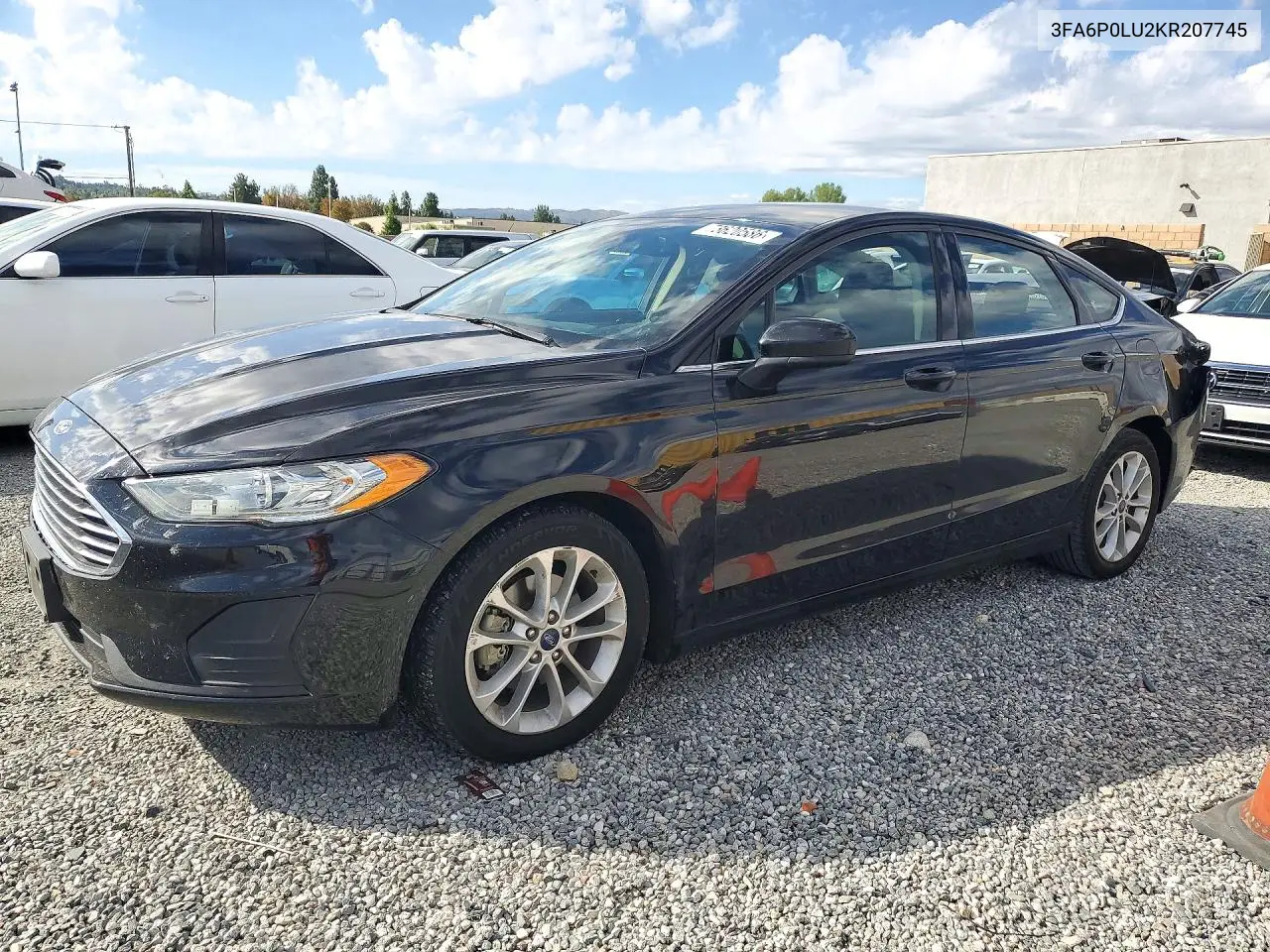 FORD FUSION 2019, VIN 3FA6P0LU2KR207745