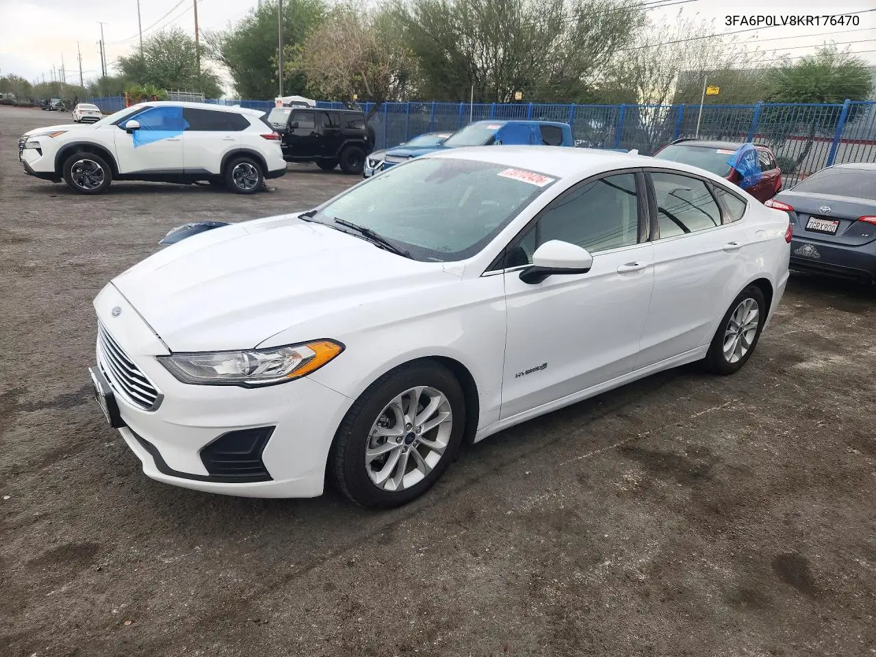 FORD FUSION 2019, VIN 3FA6P0LV8KR176470