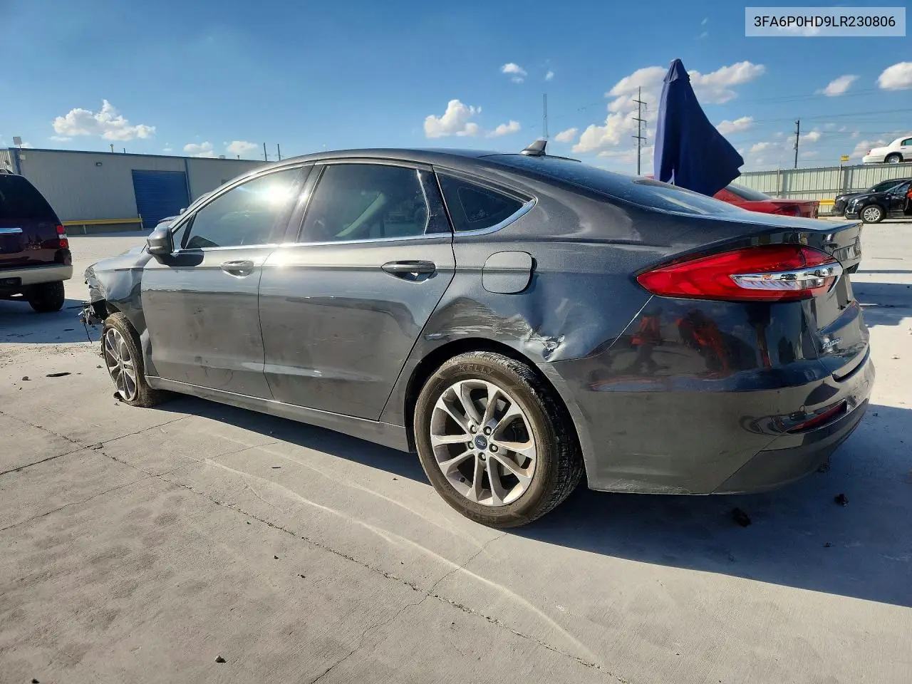 2020 FORD FUSION VIN 3FA6P0HD9LR230806 — фото 2