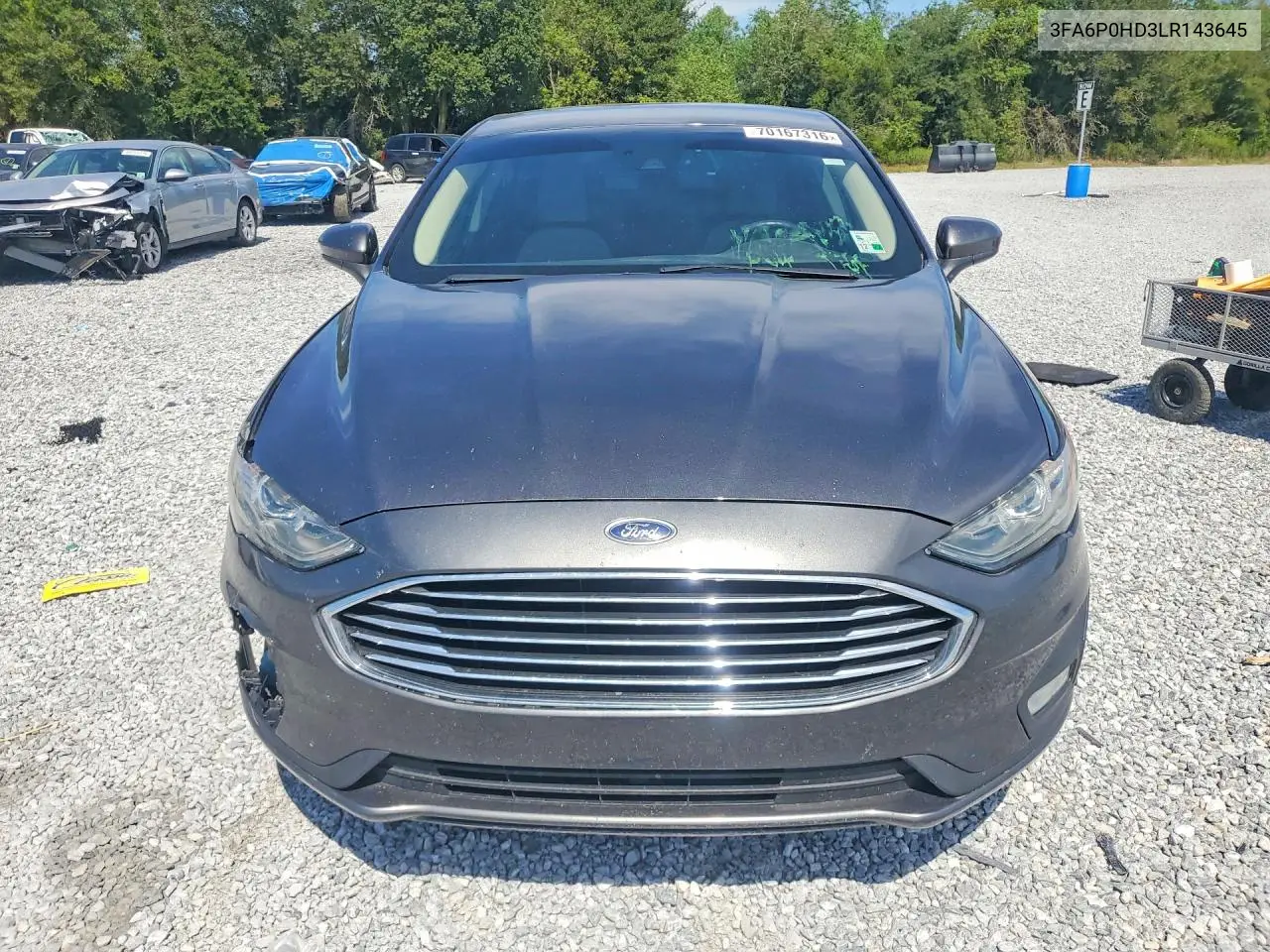 2020 FORD FUSION VIN 3FA6P0HD3LR143645 — фото 5