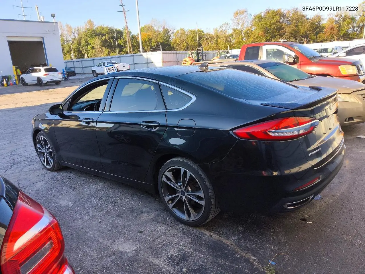 2020 FORD FUSION VIN 3FA6P0D99LR117228 — фото 2