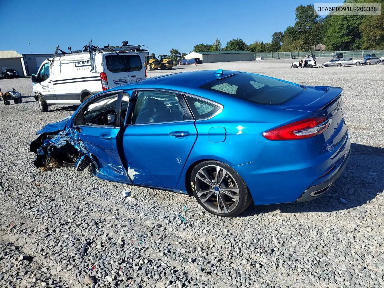 FORD FUSION 2020, VIN 3FA6P0D91LR203388