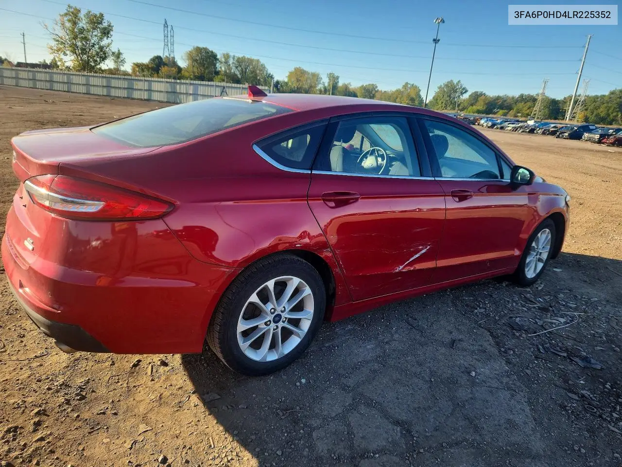 2020 FORD FUSION VIN 3FA6P0HD4LR225352 — фото 3