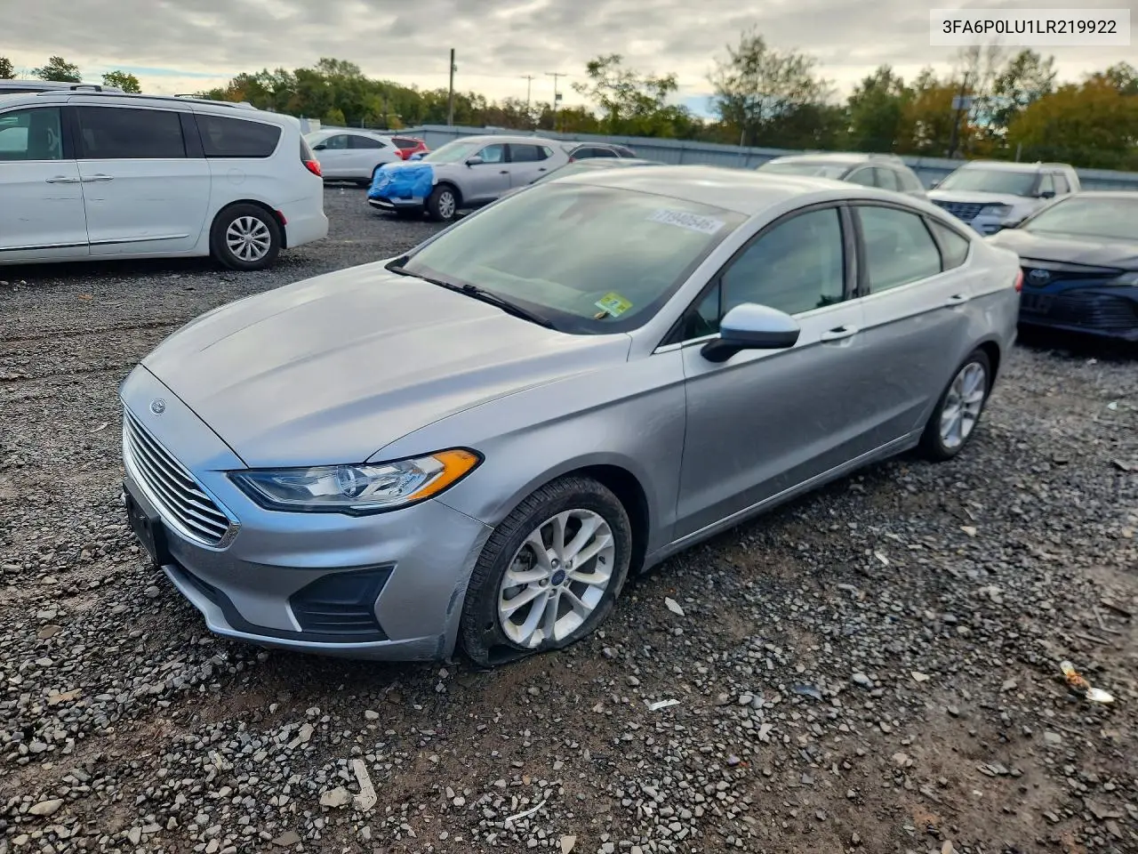 FORD FUSION 2020, VIN 3FA6P0LU1LR219922