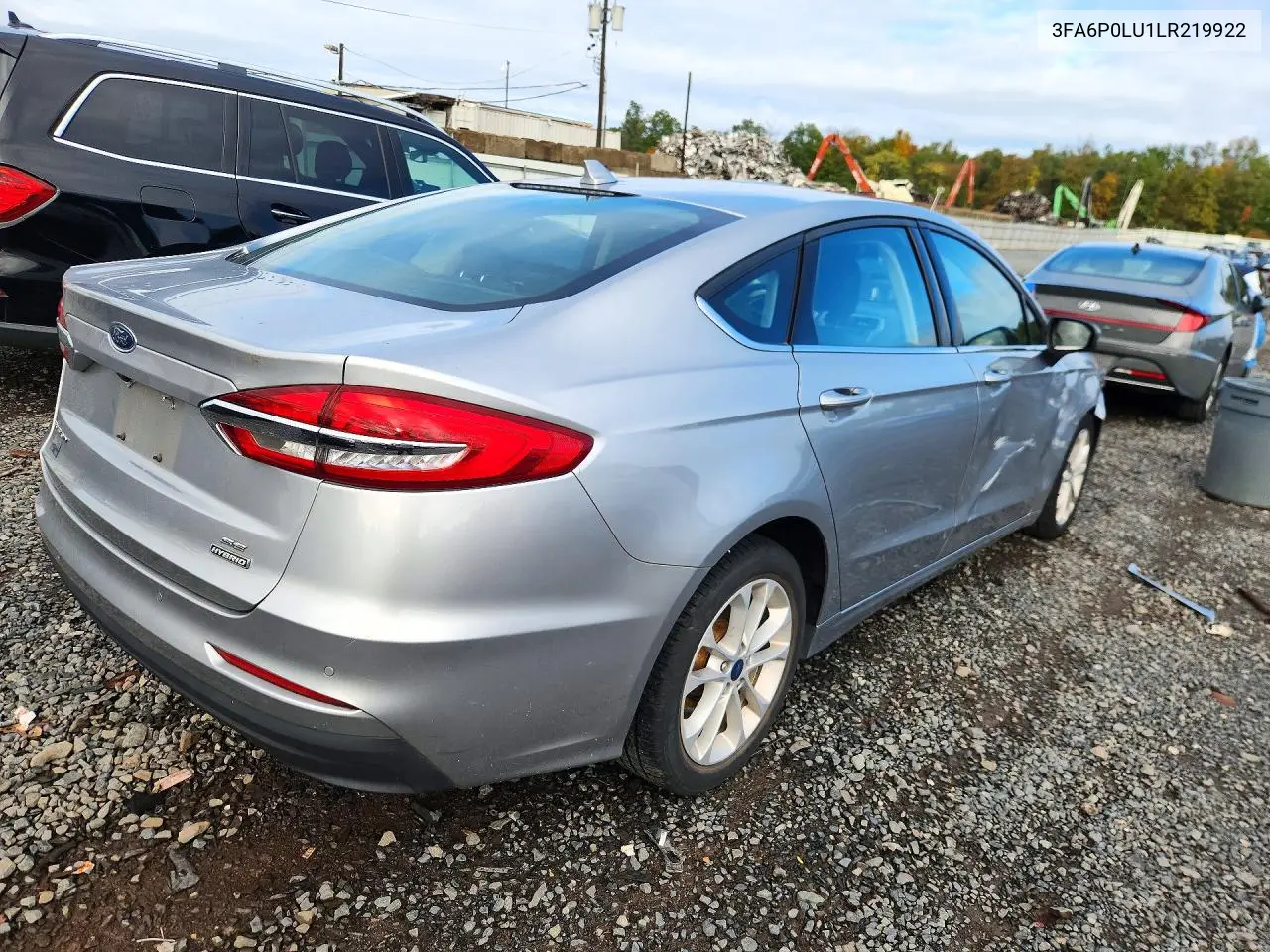 2020 FORD FUSION VIN 3FA6P0LU1LR219922 — фото 3