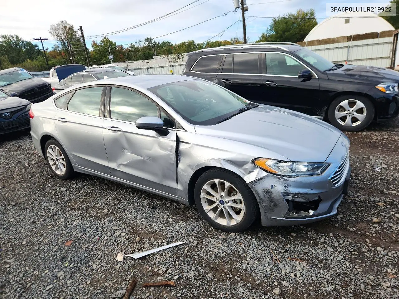 2020 FORD FUSION VIN 3FA6P0LU1LR219922 — фото 4