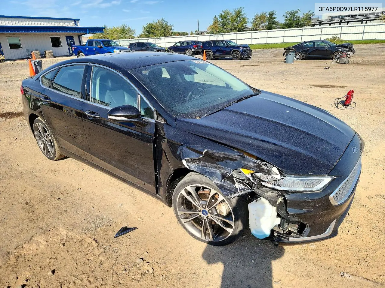 2020 FORD FUSION VIN 3FA6P0D97LR115977 — фото 4