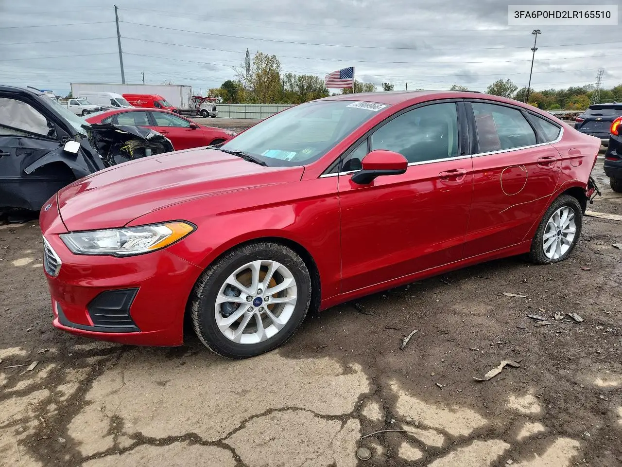 FORD FUSION 2020, VIN 3FA6P0HD2LR165510