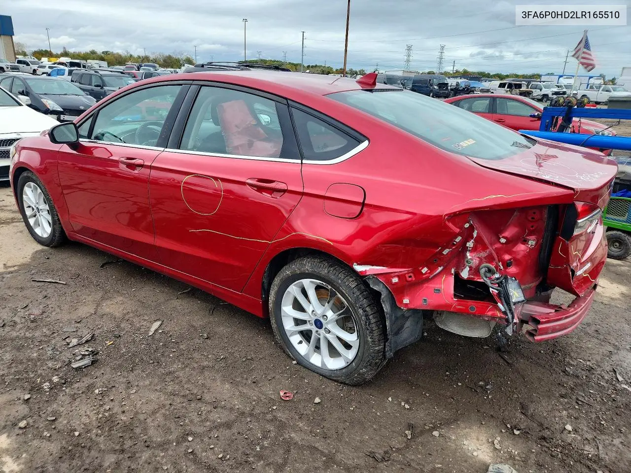 2020 FORD FUSION VIN 3FA6P0HD2LR165510 — фото 2