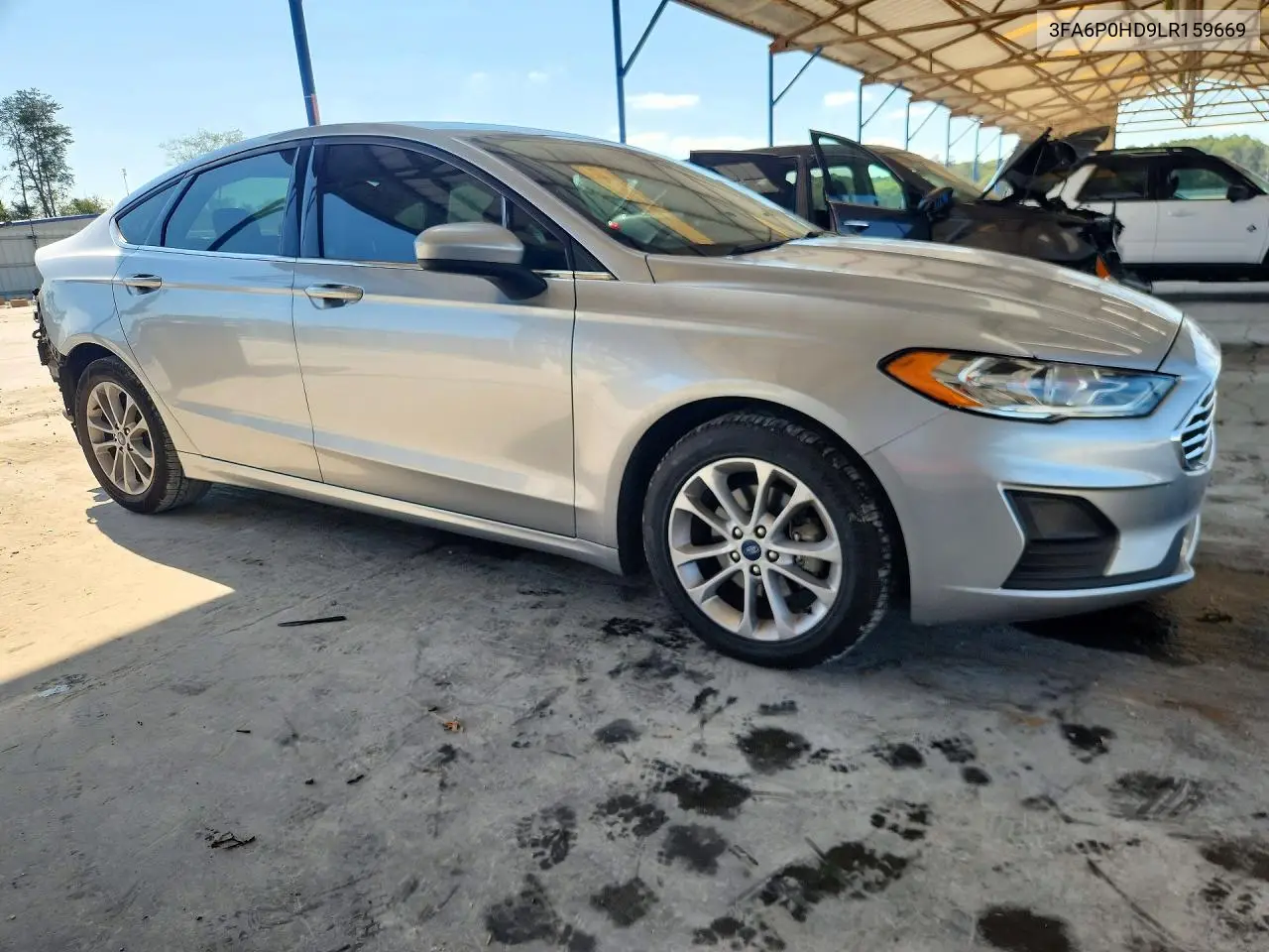 2020 FORD FUSION VIN 3FA6P0HD9LR159669 — фото 4