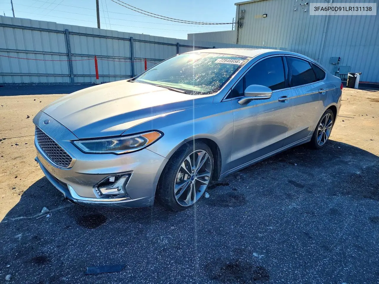 FORD FUSION 2020, VIN 3FA6P0D91LR131138
