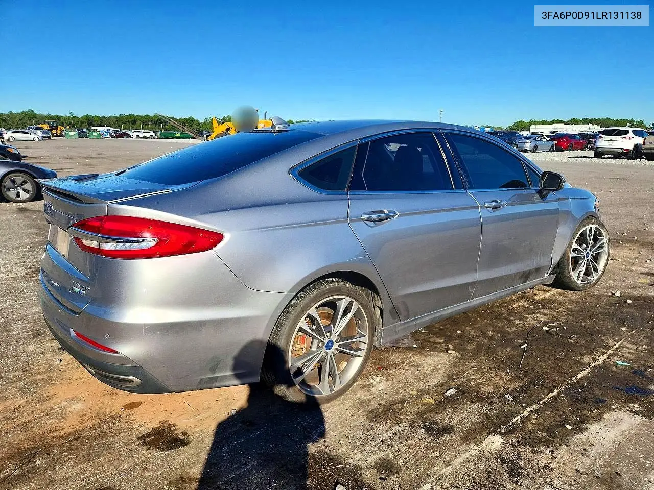 2020 FORD FUSION VIN 3FA6P0D91LR131138 — фото 3