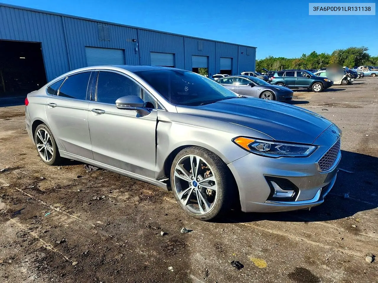 2020 FORD FUSION VIN 3FA6P0D91LR131138 — фото 4