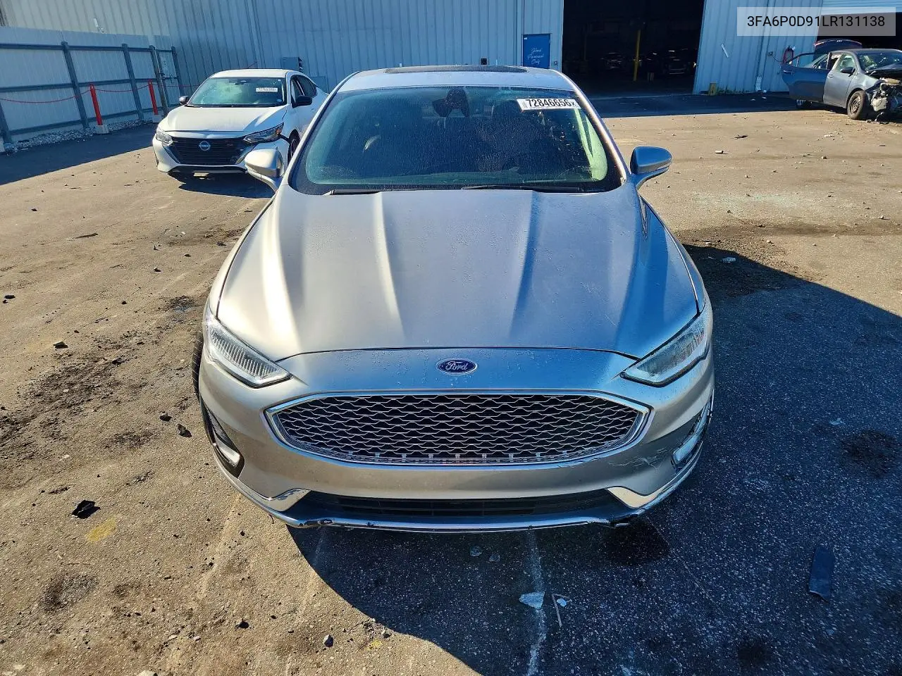 2020 FORD FUSION VIN 3FA6P0D91LR131138 — фото 5