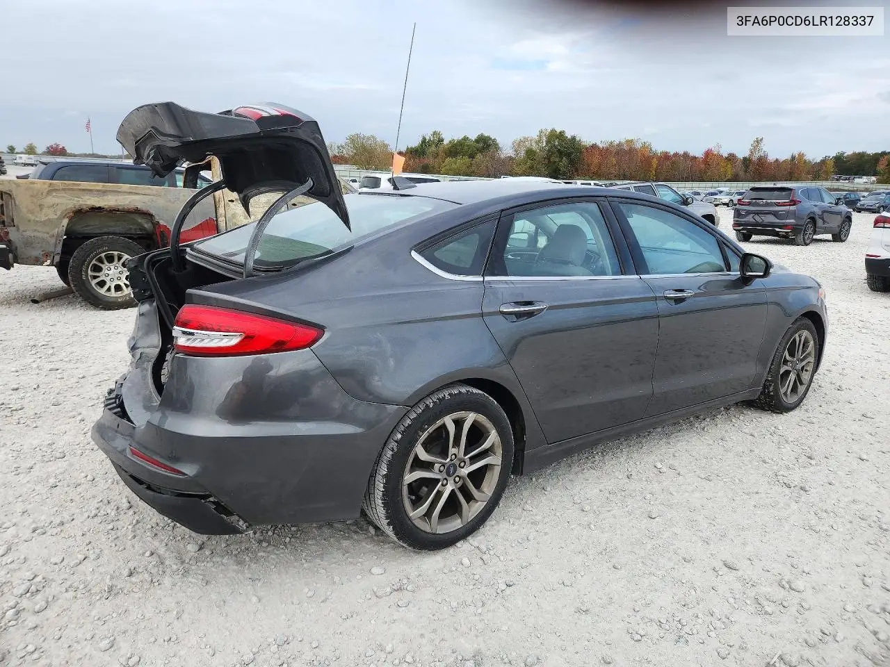 2020 FORD FUSION VIN 3FA6P0CD6LR128337 — фото 3