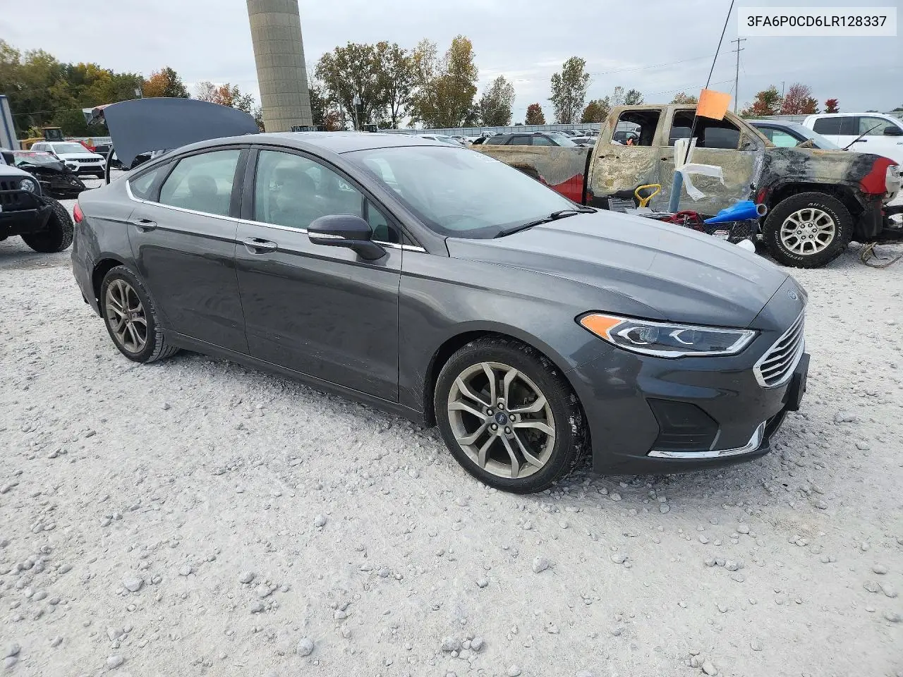 2020 FORD FUSION VIN 3FA6P0CD6LR128337 — фото 4
