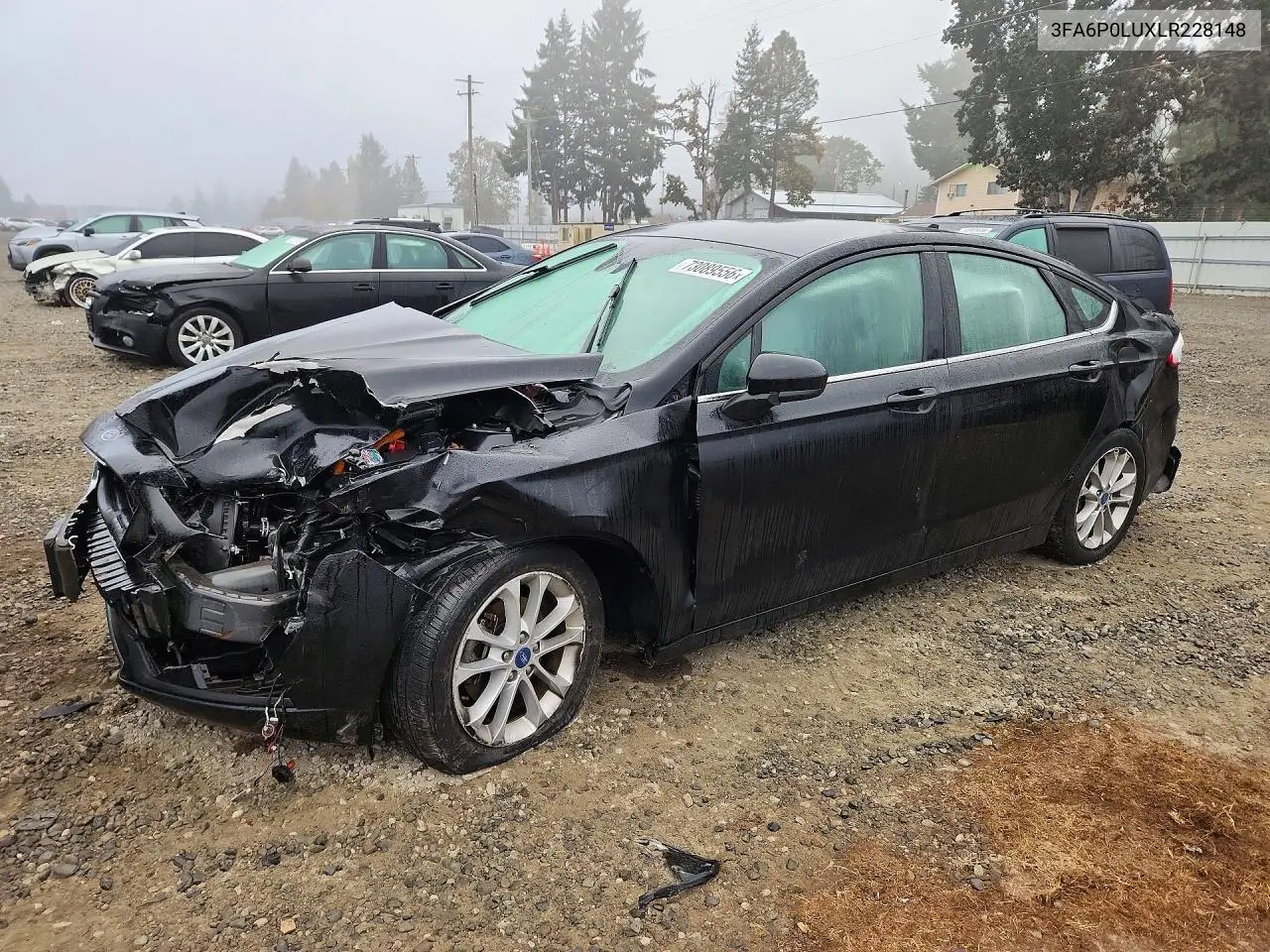 FORD FUSION 2020, VIN 3FA6P0LUXLR228148