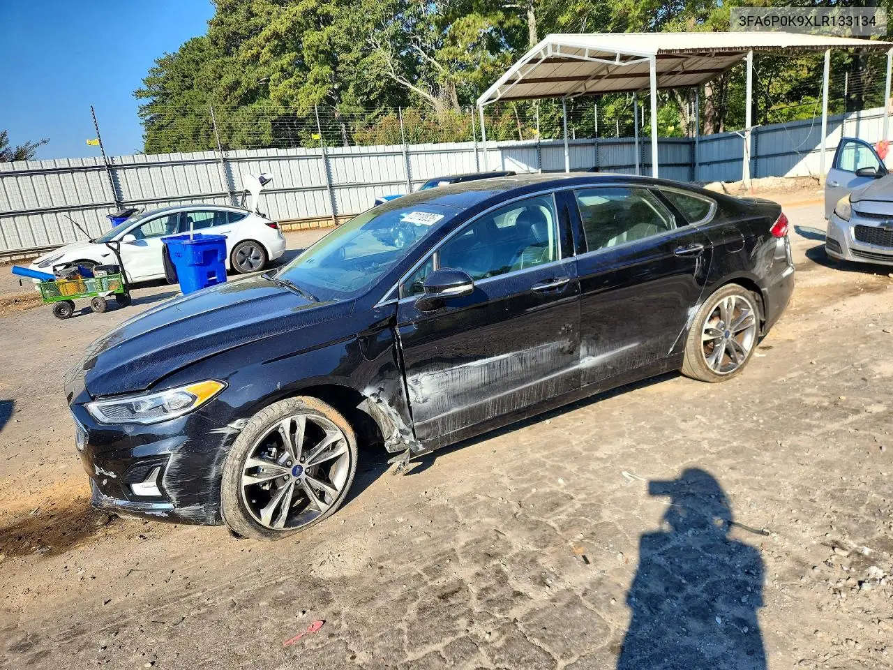 FORD FUSION 2020, VIN 3FA6P0K9XLR133134