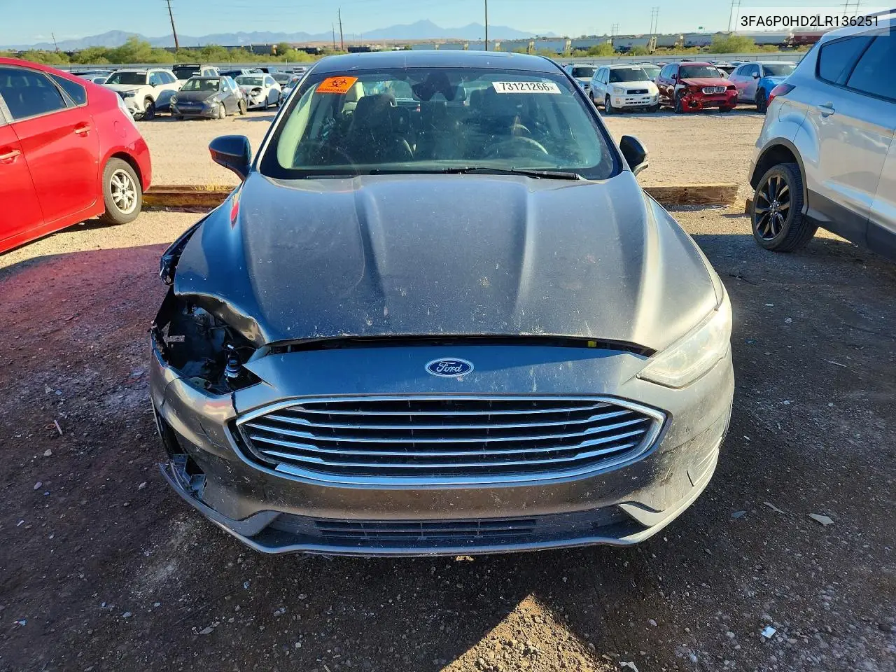 2020 FORD FUSION VIN 3FA6P0HD2LR136251 — фото 5