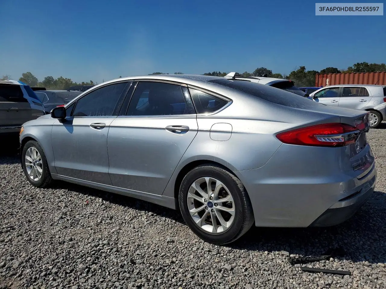 2020 FORD FUSION VIN 3FA6P0HD8LR255597 — фото 2