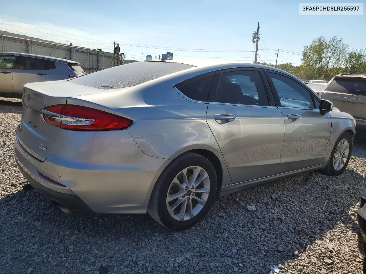 2020 FORD FUSION VIN 3FA6P0HD8LR255597 — фото 3