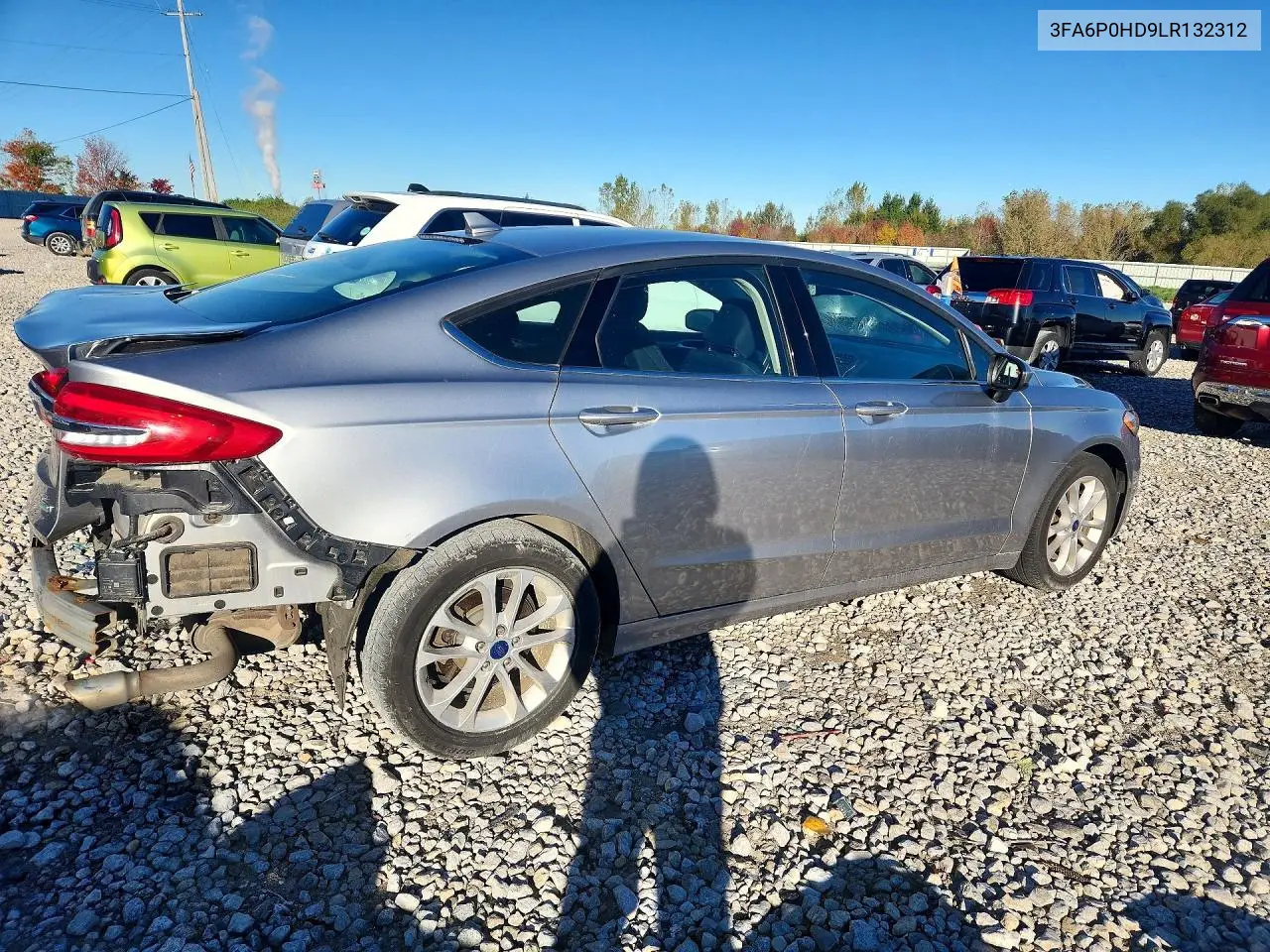 2020 FORD FUSION VIN 3FA6P0HD9LR132312 — фото 3