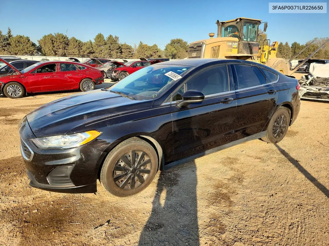 FORD FUSION 2020, VIN 3FA6P0G71LR226650