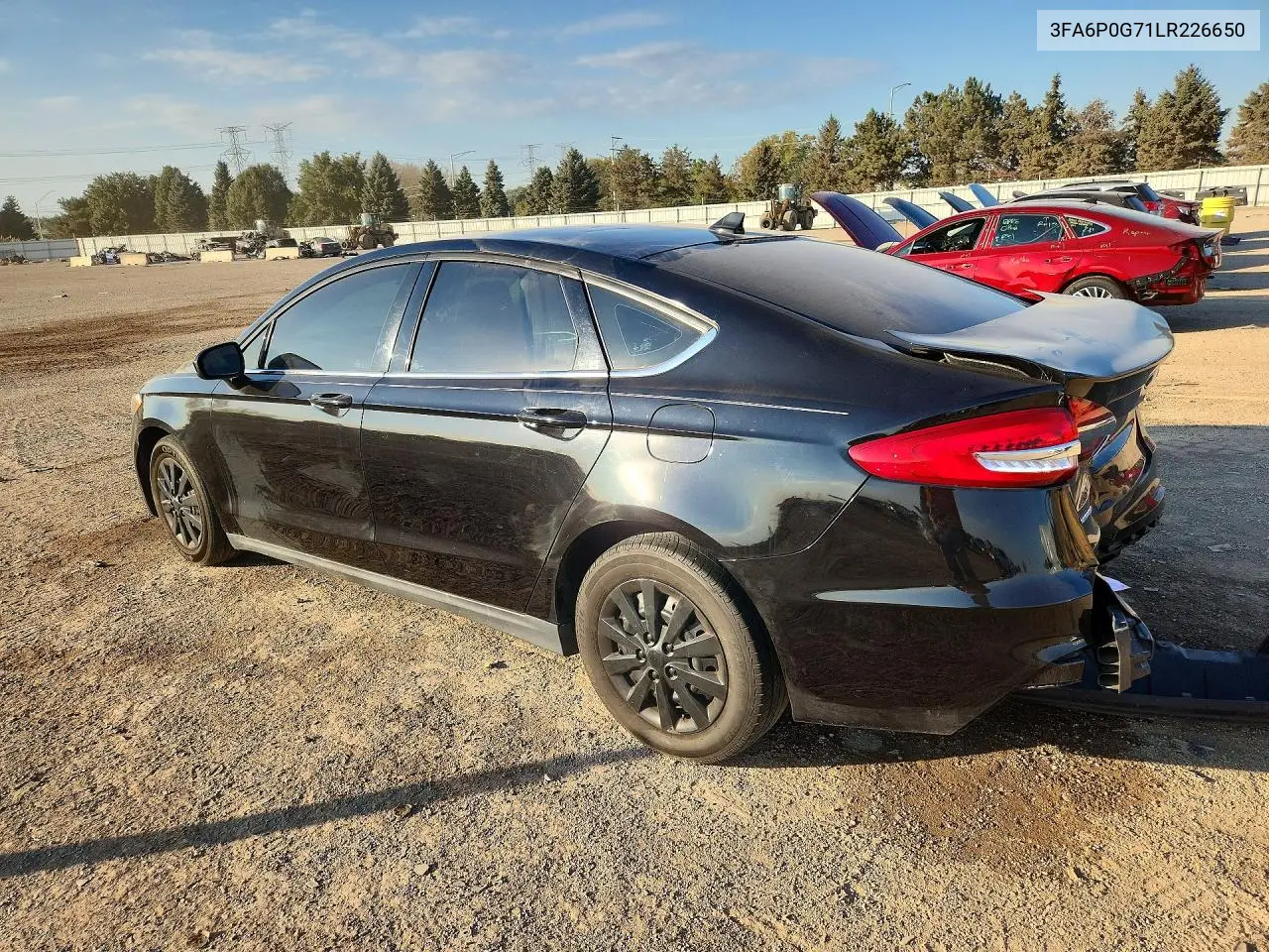 2020 FORD FUSION VIN 3FA6P0G71LR226650 — фото 2