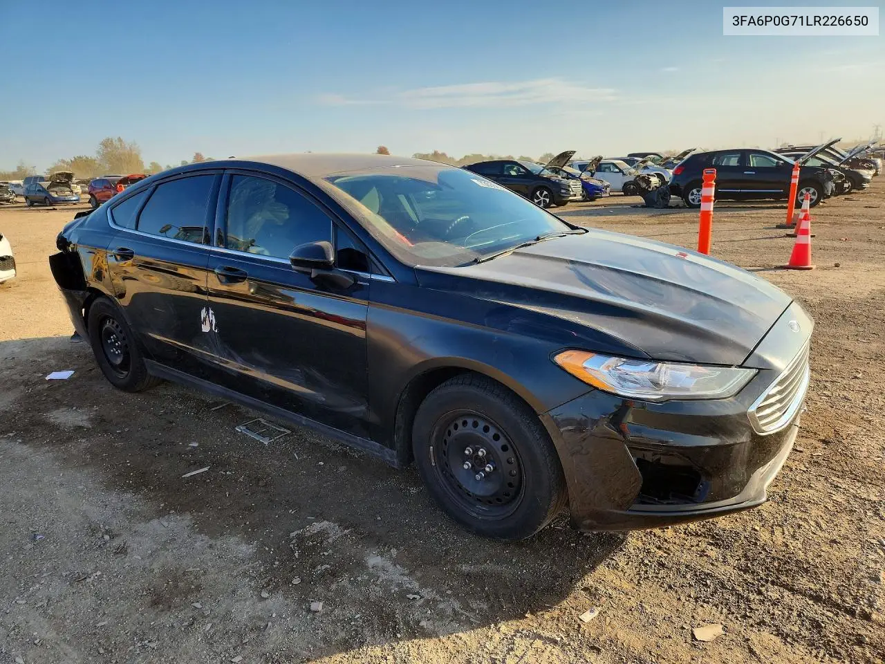2020 FORD FUSION VIN 3FA6P0G71LR226650 — фото 4