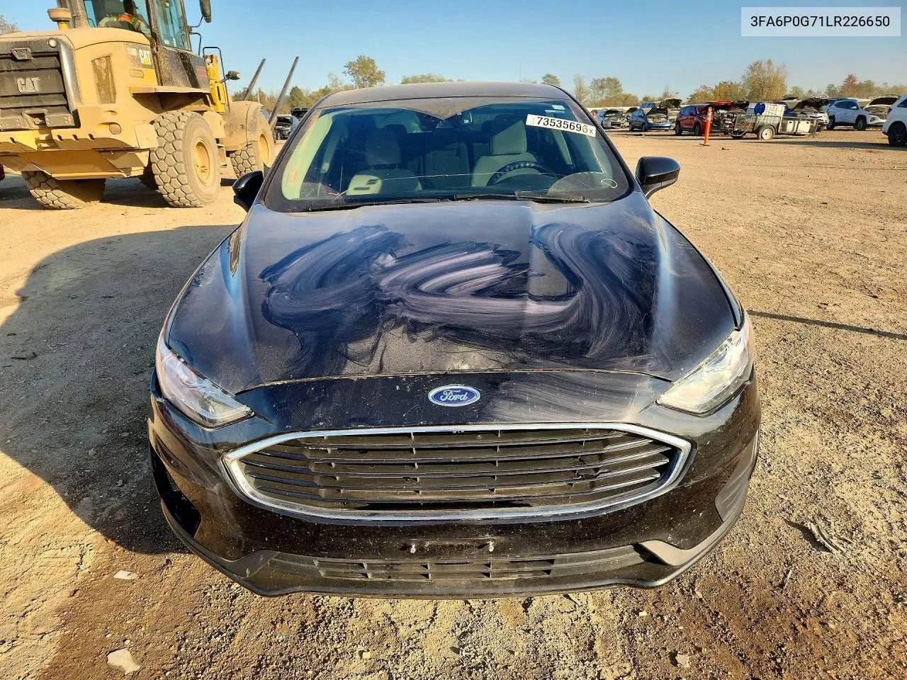 2020 FORD FUSION VIN 3FA6P0G71LR226650 — фото 5