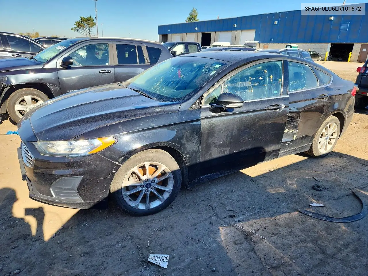 FORD FUSION 2020, VIN 3FA6P0LU6LR101672