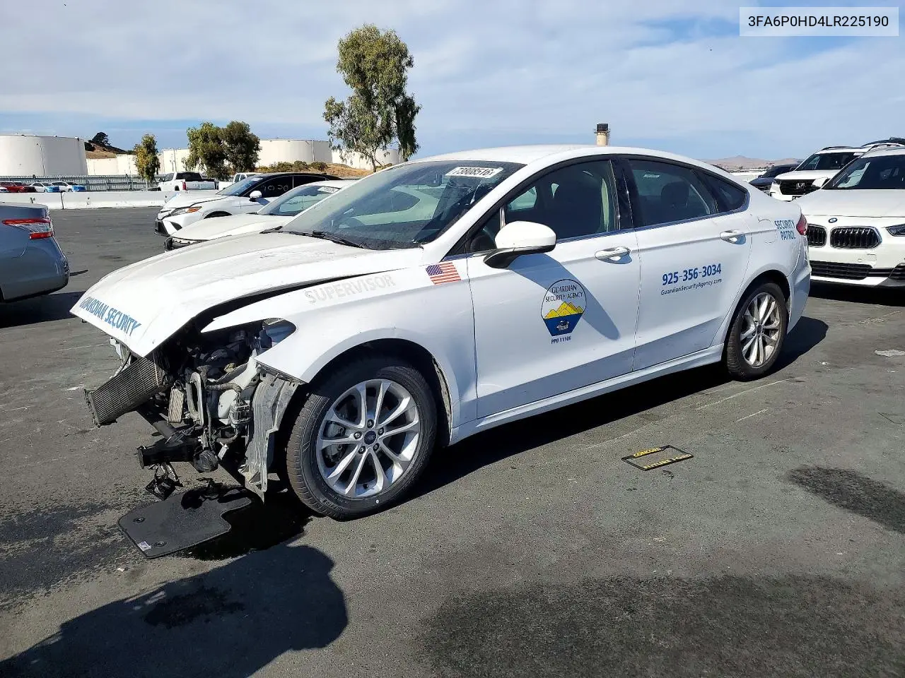 FORD FUSION 2020, VIN 3FA6P0HD4LR225190