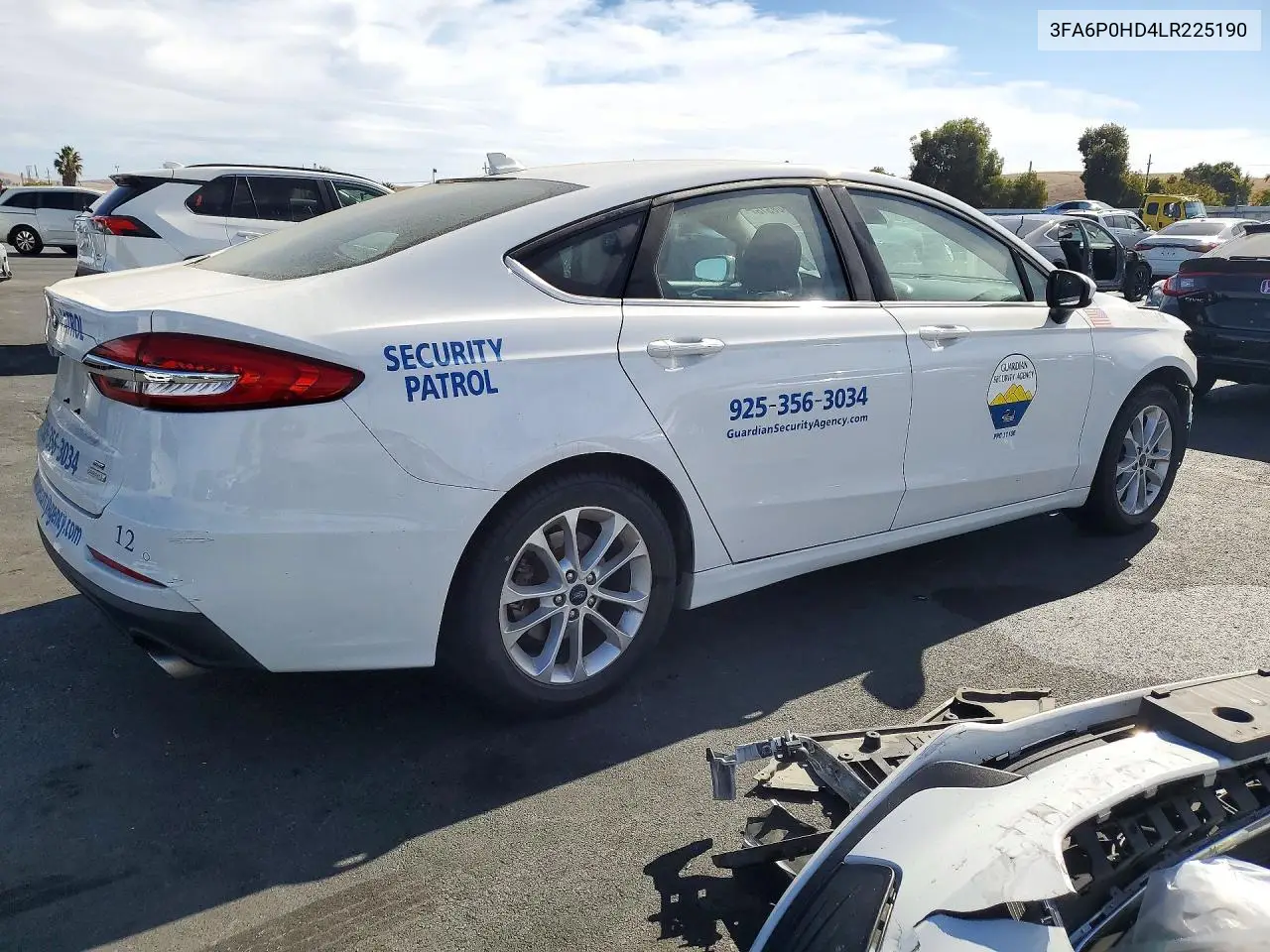2020 FORD FUSION VIN 3FA6P0HD4LR225190 — фото 3