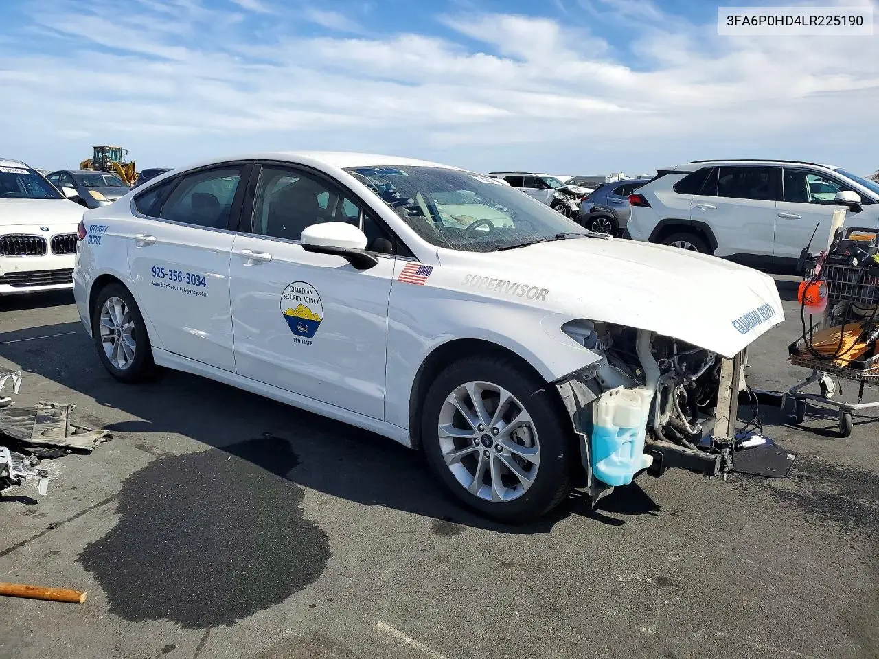 2020 FORD FUSION VIN 3FA6P0HD4LR225190 — фото 4
