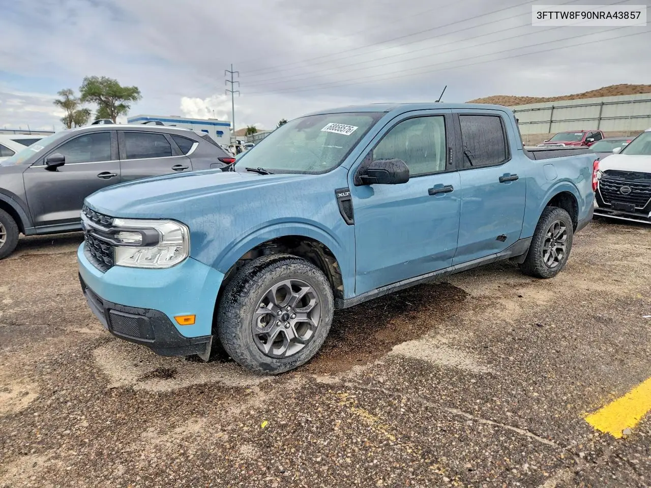 FORD MAVERICK 2022, VIN 3FTTW8F90NRA43857