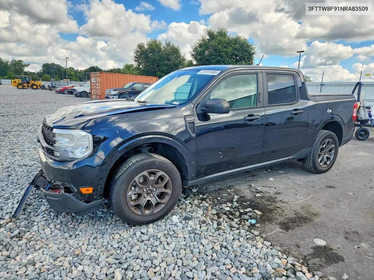 FORD MAVERICK 2022, VIN 3FTTW8F91NRA83509