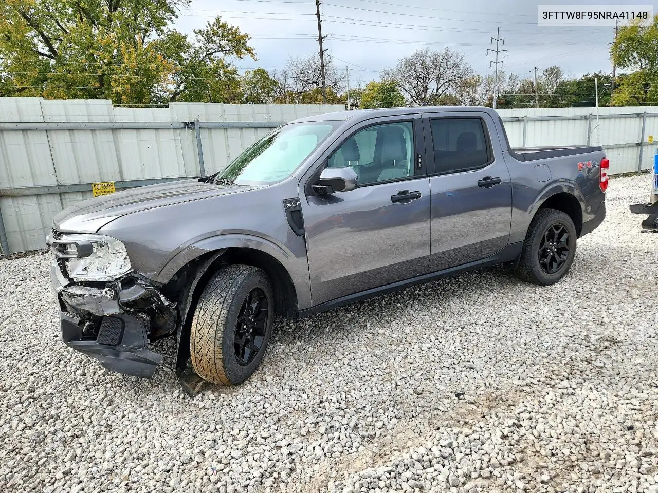 FORD MAVERICK 2022, VIN 3FTTW8F95NRA41148