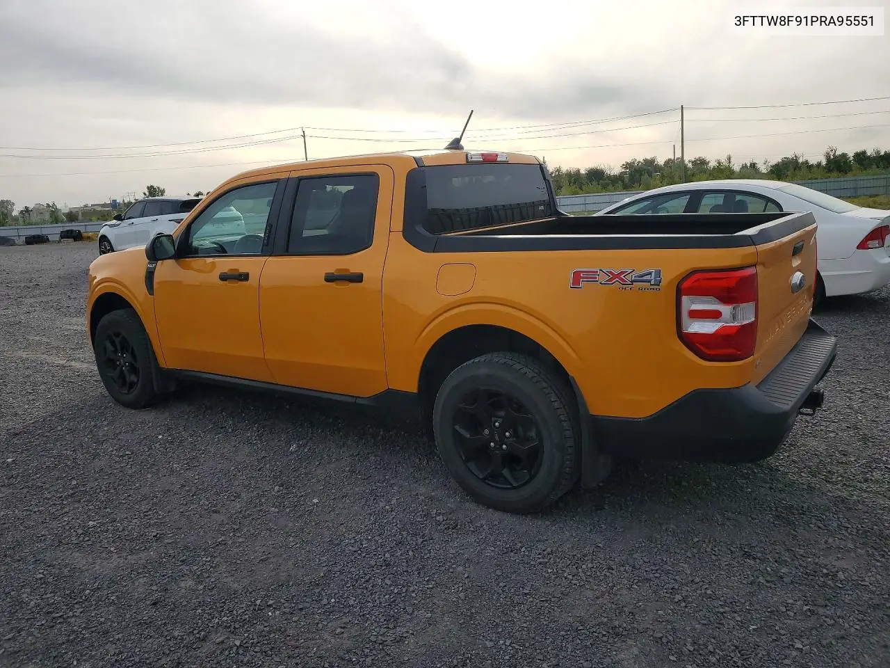 2023 FORD MAVERICK VIN 3FTTW8F91PRA95551 — фото 2