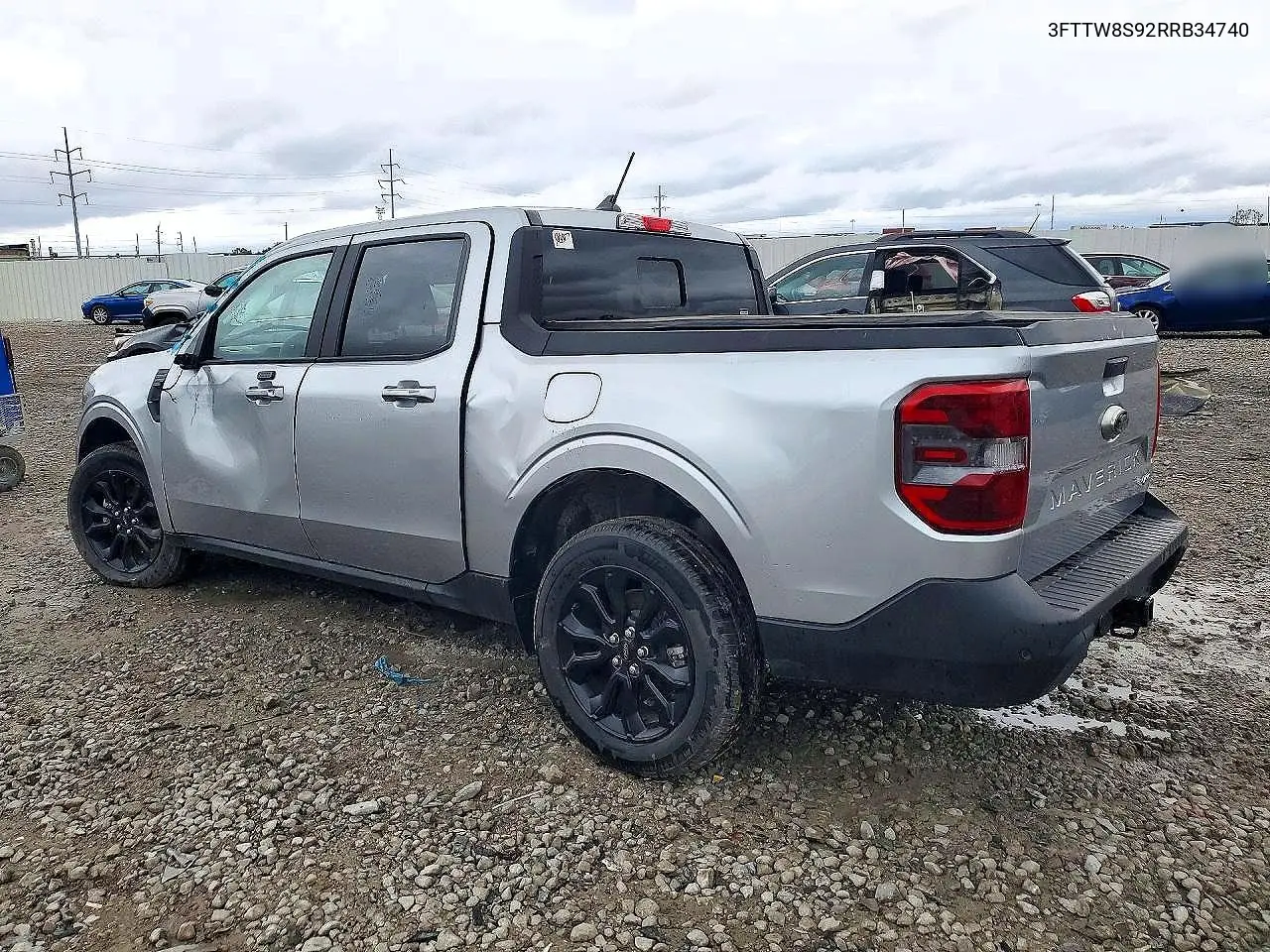 2024 FORD MAVERICK VIN 3FTTW8S92RRB34740 — фото 2