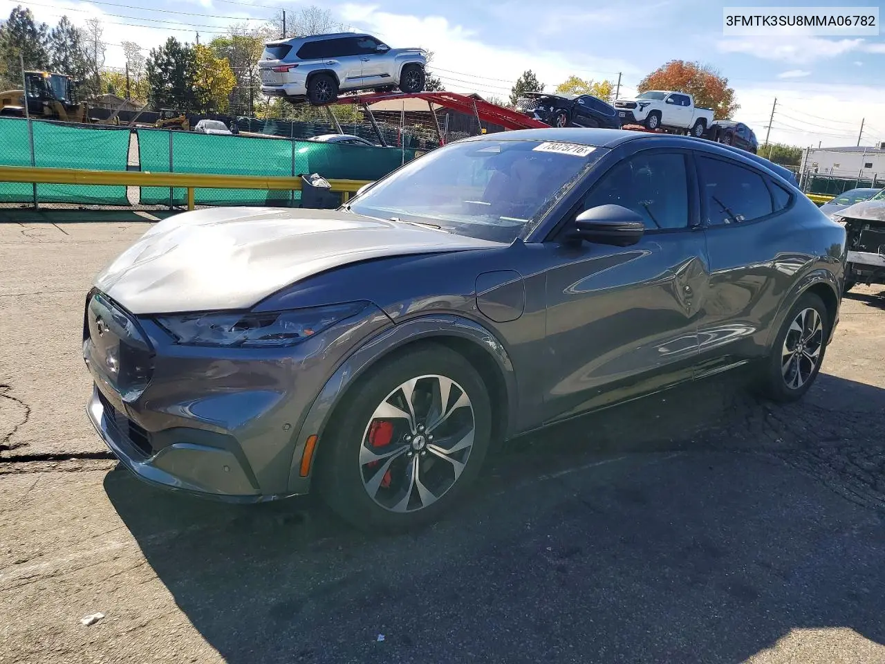 FORD MUSTANG MACH-E 2021, VIN 3FMTK3SU8MMA06782