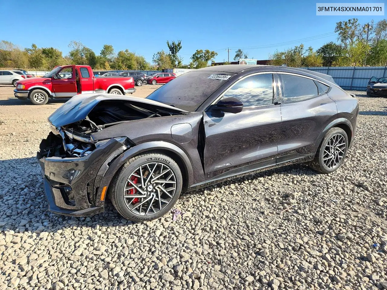 FORD MUSTANG MACH-E 2022, VIN 3FMTK4SXXNMA01701