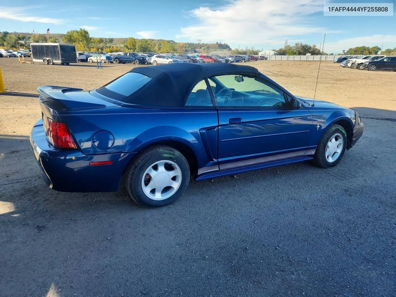 2000 FORD MUSTANG VIN 1FAFP4444YF255808 — фото 3